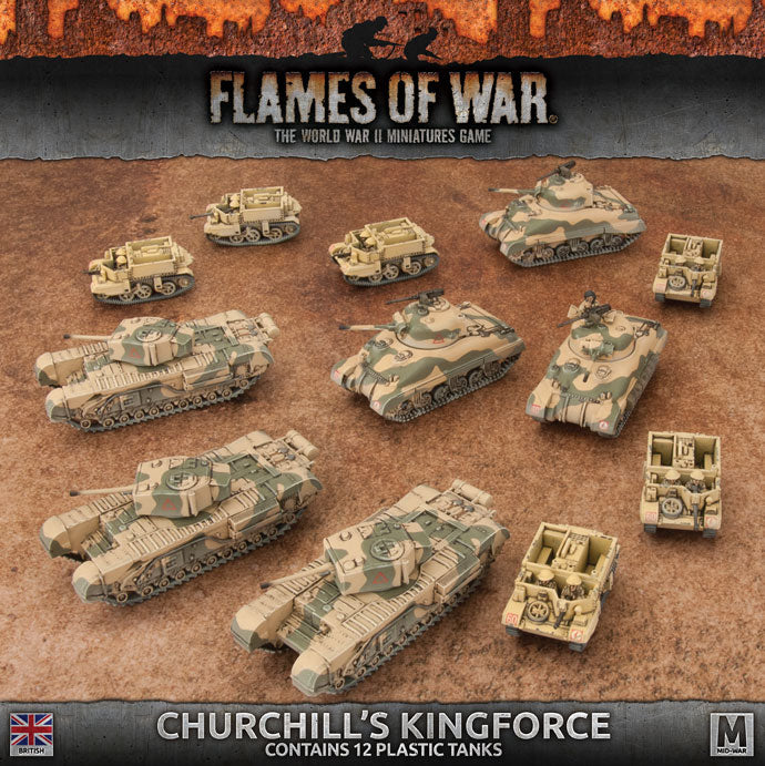 Flames of War: British Churchill's Kingforce (Mid War) (ONLINE ORDER ONLY)