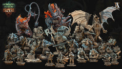 3D Printed Archvillain Games Howling Horde - Gnoll Scouts 28mm 32mm D&D (Online Only)