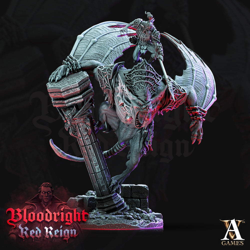 3D Printed Archvillain Games Bloodright Red Reign - Dire Bat Riders 28mm 32mm D&D (Online Only)
