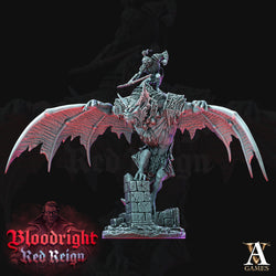 3D Printed Archvillain Games Bloodright Red Reign - Dire Bat Riders 28mm 32mm D&D (Online Only)