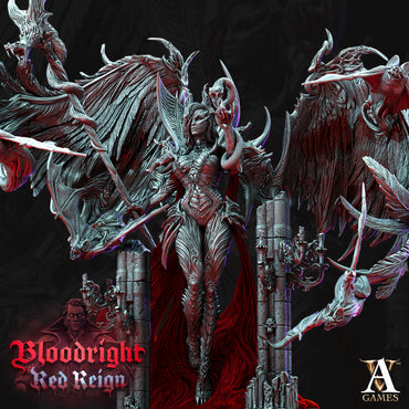 3D Printed Archvillain Games Bloodright Red Reign - Lilith 28mm 32mm D&D (Online Only)