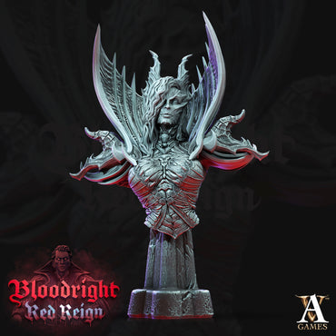 3D Printed Archvillain Games Bloodright Red Reign - Lilith Bust 28mm 32mm D&D (Online Only)