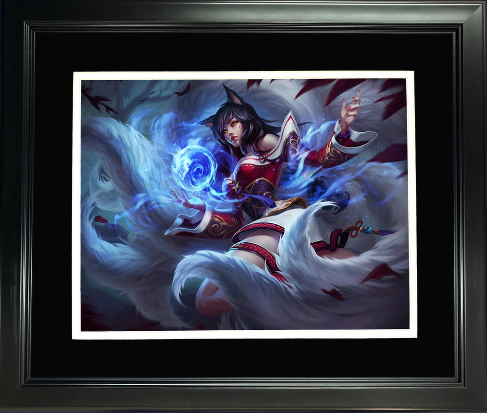 Framed Ahri 11"x14" Video Game Photo (ONLINE ORDER ONLY)