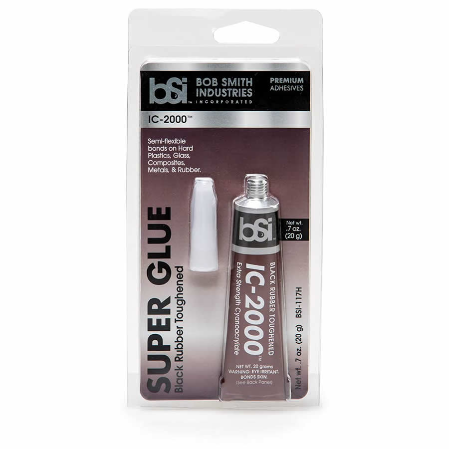 BSI117H IC 2000 Rubber Toughened Ca Glue .7 Ounce (20g) In Clamshell (ONLINE ORDER ONLY)