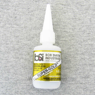BSI121 Super-Gold Odorless .5oz CA Adhesive Glue Bob Smith Industries (ONLINE ORDER ONLY)