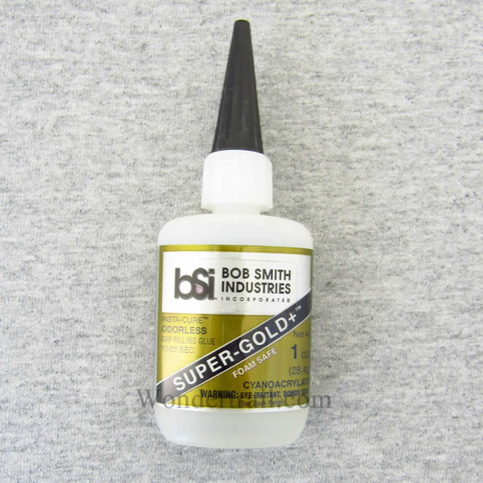 BSI127 Super-Gold+ Odorless 1oz CA Adhesive Glue Bob Smith Industries (ONLINE ORDER ONLY)