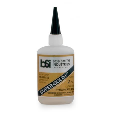 BSI128 Super-Gold+ Odorless 2oz CA Adhesive Glue Bob Smith Industries (ONLINE ORDER ONLY)