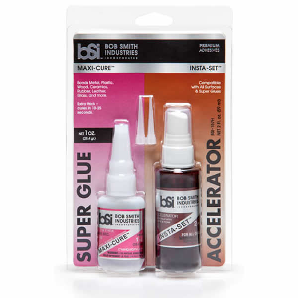 BSI157H Combo Pack Maxi Cure 1oz and Insta Set 2oz Bob Smith Industries (ONLINE ORDER ONLY)