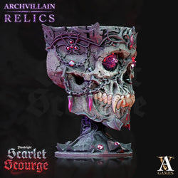 3D Printed Archvillain Games Archvillain Relics - Vampire Elder Skull 28mm 32mm D&D (Online Only)