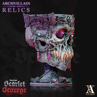 3D Printed Archvillain Games Archvillain Relics - Vampire Elder Skull 28mm 32mm D&D (Online Only)