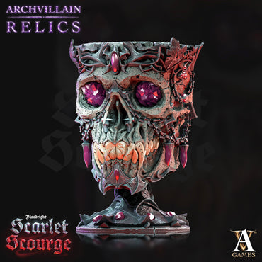 3D Printed Archvillain Games Archvillain Relics - Vampire Elder Skull 28mm 32mm D&D (Online Only)