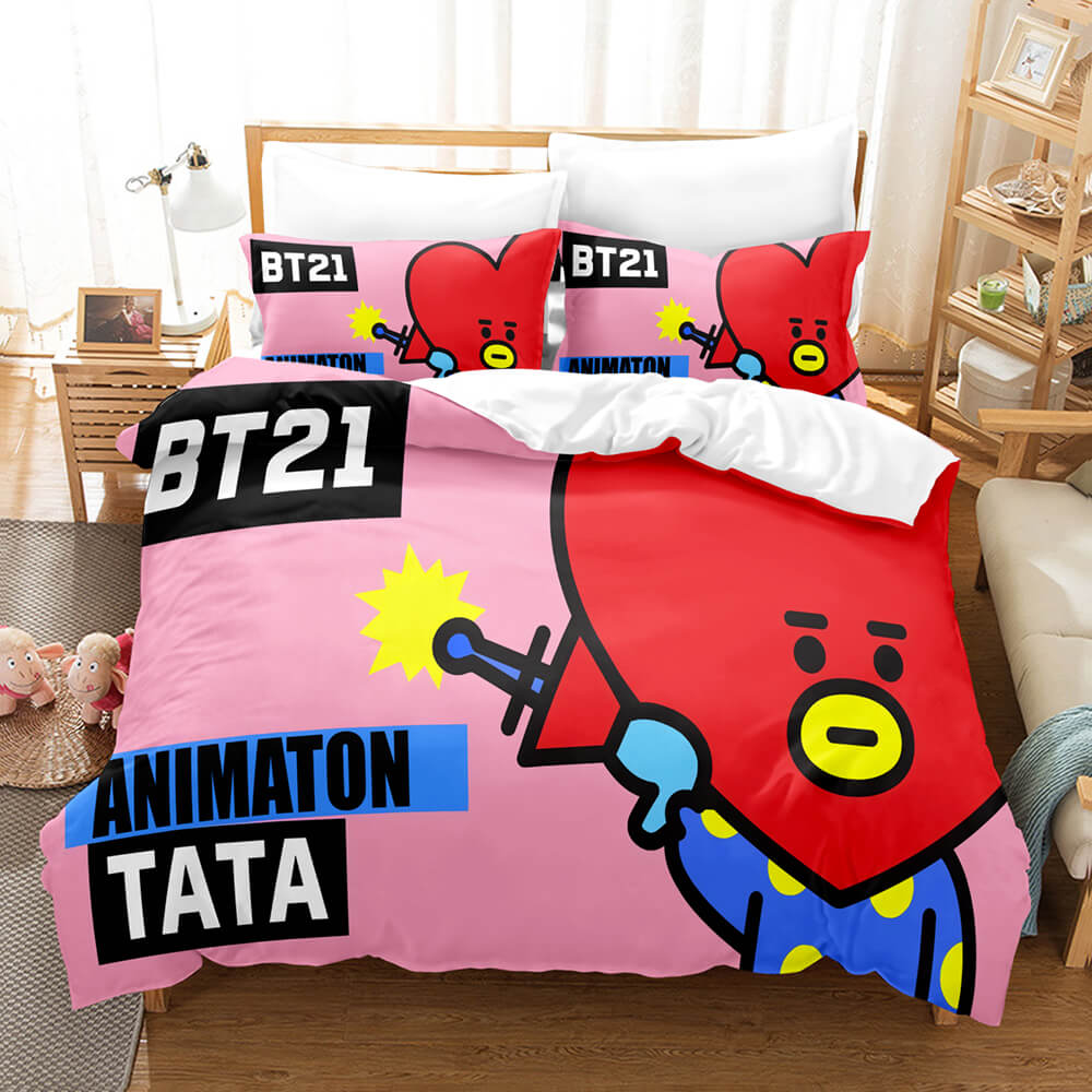 BT21 Bedding Set Quilt Cover Without Filler (Online Order Only)