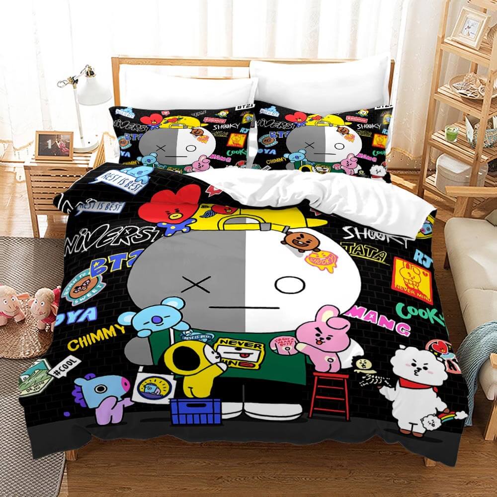 BT21 Bedding Set Quilt Cover Without Filler (Online Order Only)
