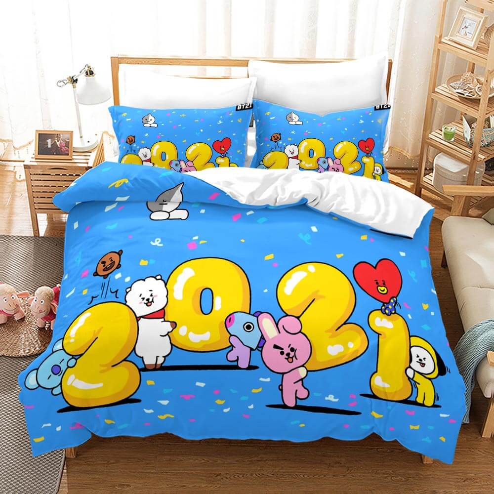 BT21 Bedding Set Quilt Cover Without Filler (Online Order Only)