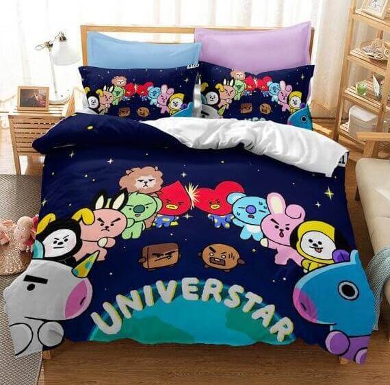 BT21 Bedding Set Quilt Cover Without Filler (Online Order Only)