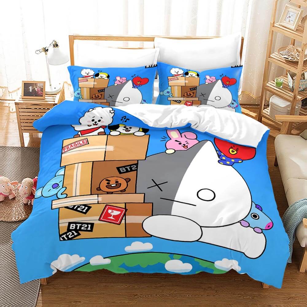 BT21 Bedding Set Quilt Cover Without Filler (Online Order Only)