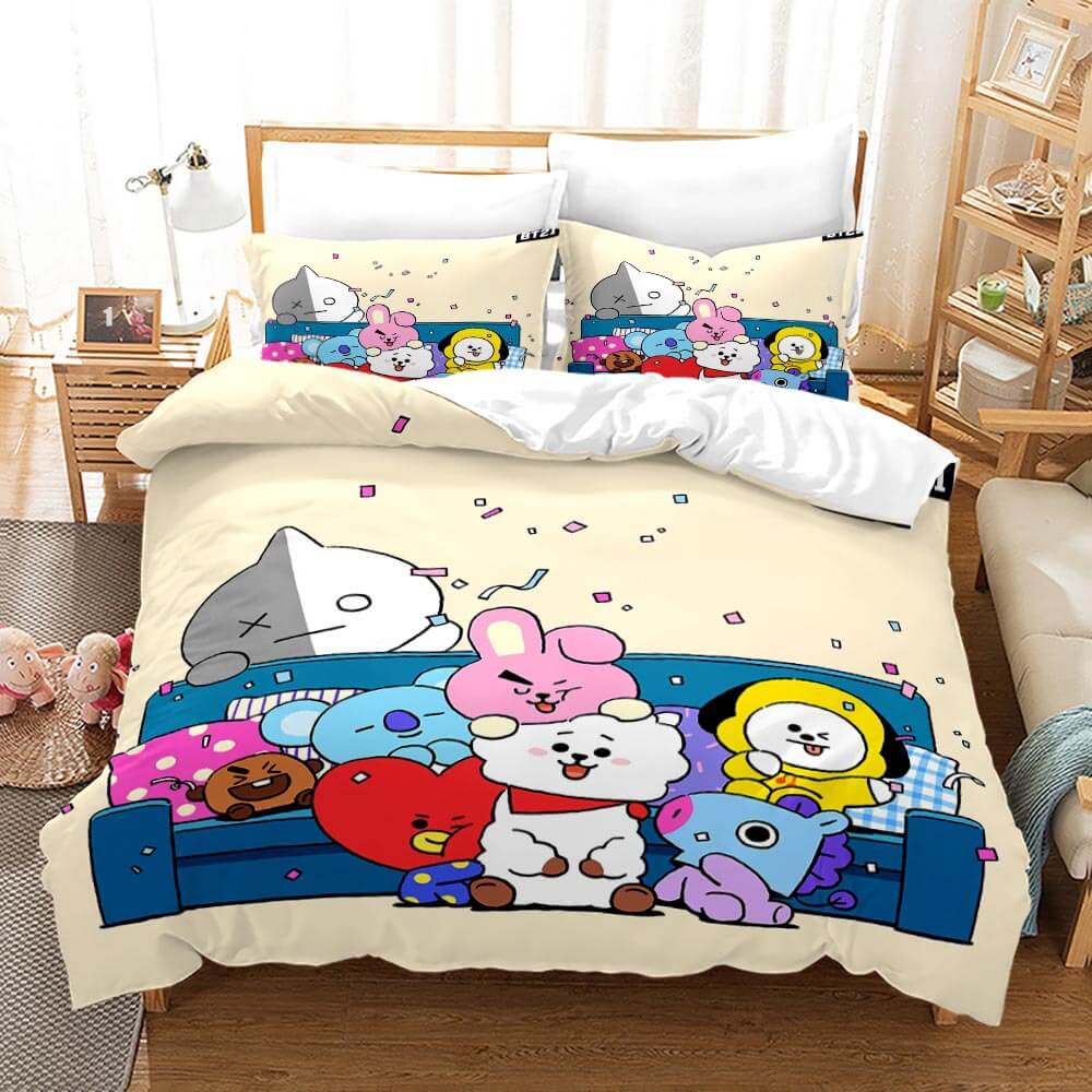 BT21 Bedding Set Quilt Cover Without Filler (Online Order Only)