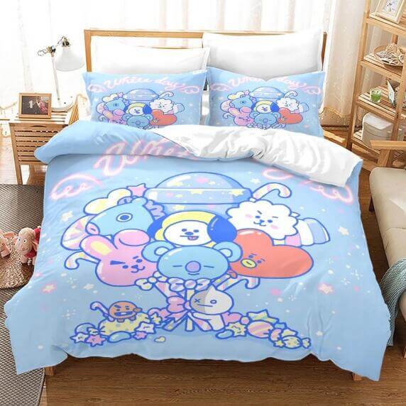 BT21 Bedding Set Quilt Cover Without Filler (Online Order Only)