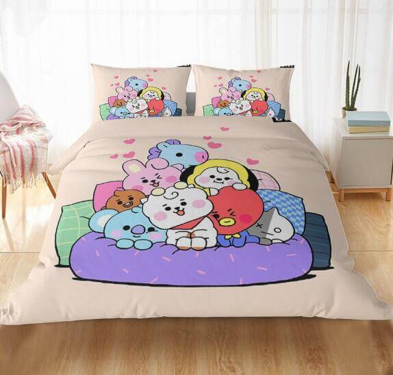BT21 Bedding Set Quilt Cover Without Filler (Online Order Only)