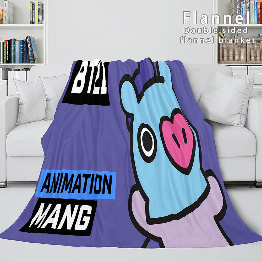 BT21 Cosplay Flannel Blanket Throw (Online Order Only)
