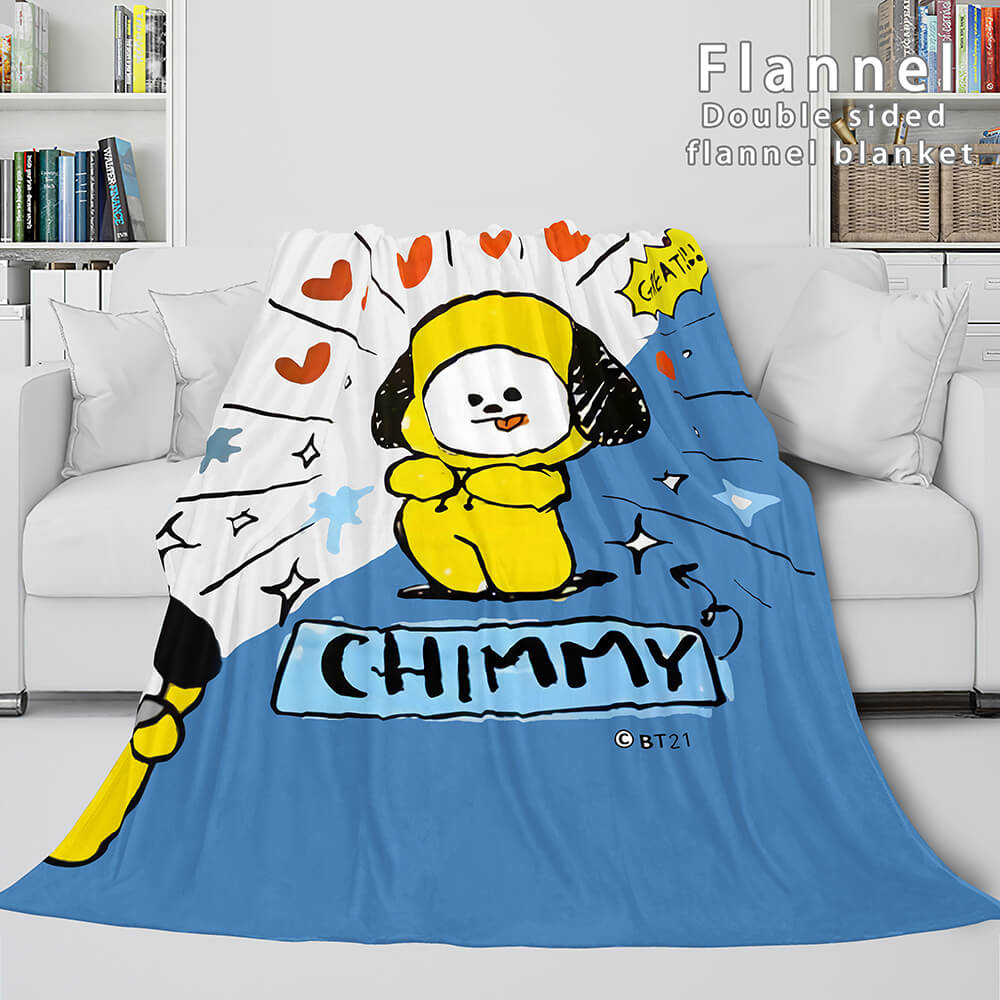 BT21 Cosplay Flannel Blanket Throw (Online Order Only)
