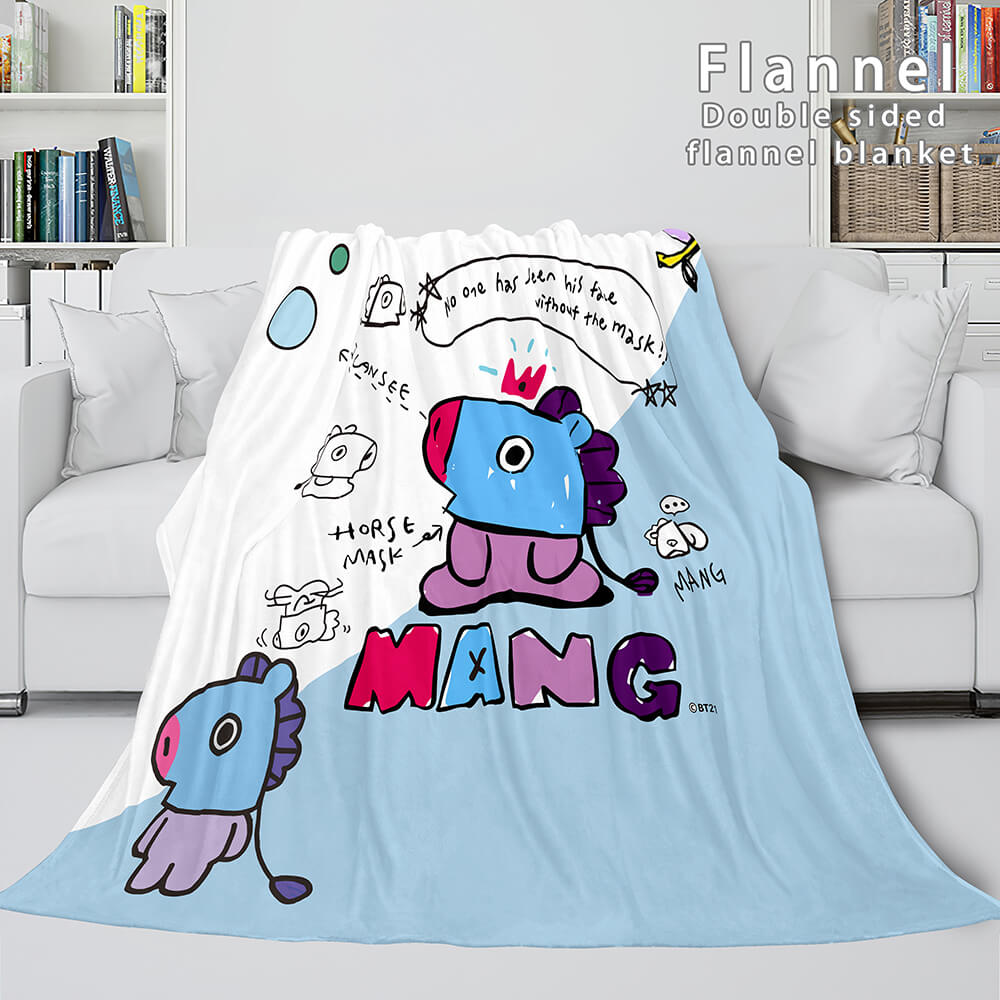 BT21 Cosplay Flannel Blanket Throw (Online Order Only)