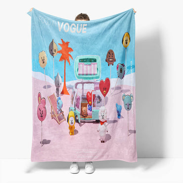 BT21 Flannel Fleece Throw Cosplay Blanket (Online Order Only)