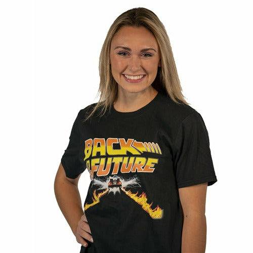 Back to the Future DeLorean Flametrails unisex T-shirt (ONLINE ORDER ONLY)