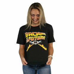 Back to the Future DeLorean Flametrails unisex T-shirt (ONLINE ORDER ONLY)