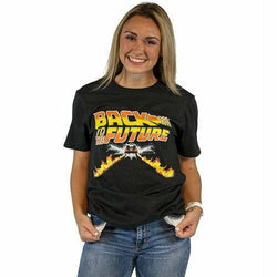 Back to the Future DeLorean Flametrails unisex T-shirt (ONLINE ORDER ONLY)