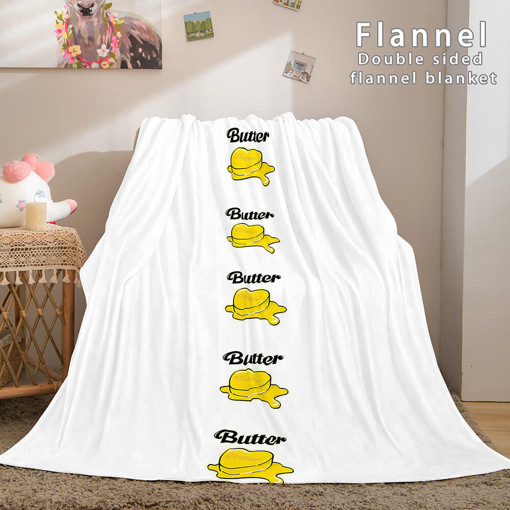 BTS Butter Cosplay Flannel Blanket Throw (Online Order Only)