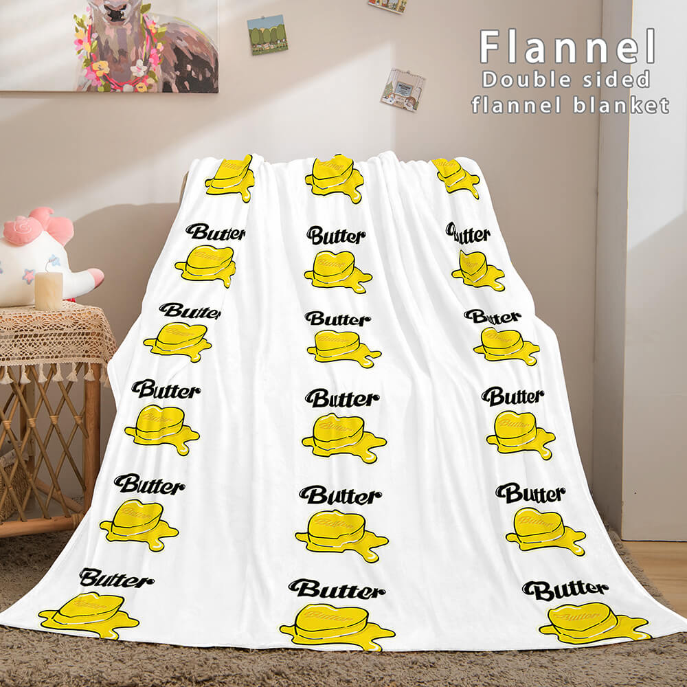 BTS Butter Cosplay Flannel Blanket Throw (Online Order Only)