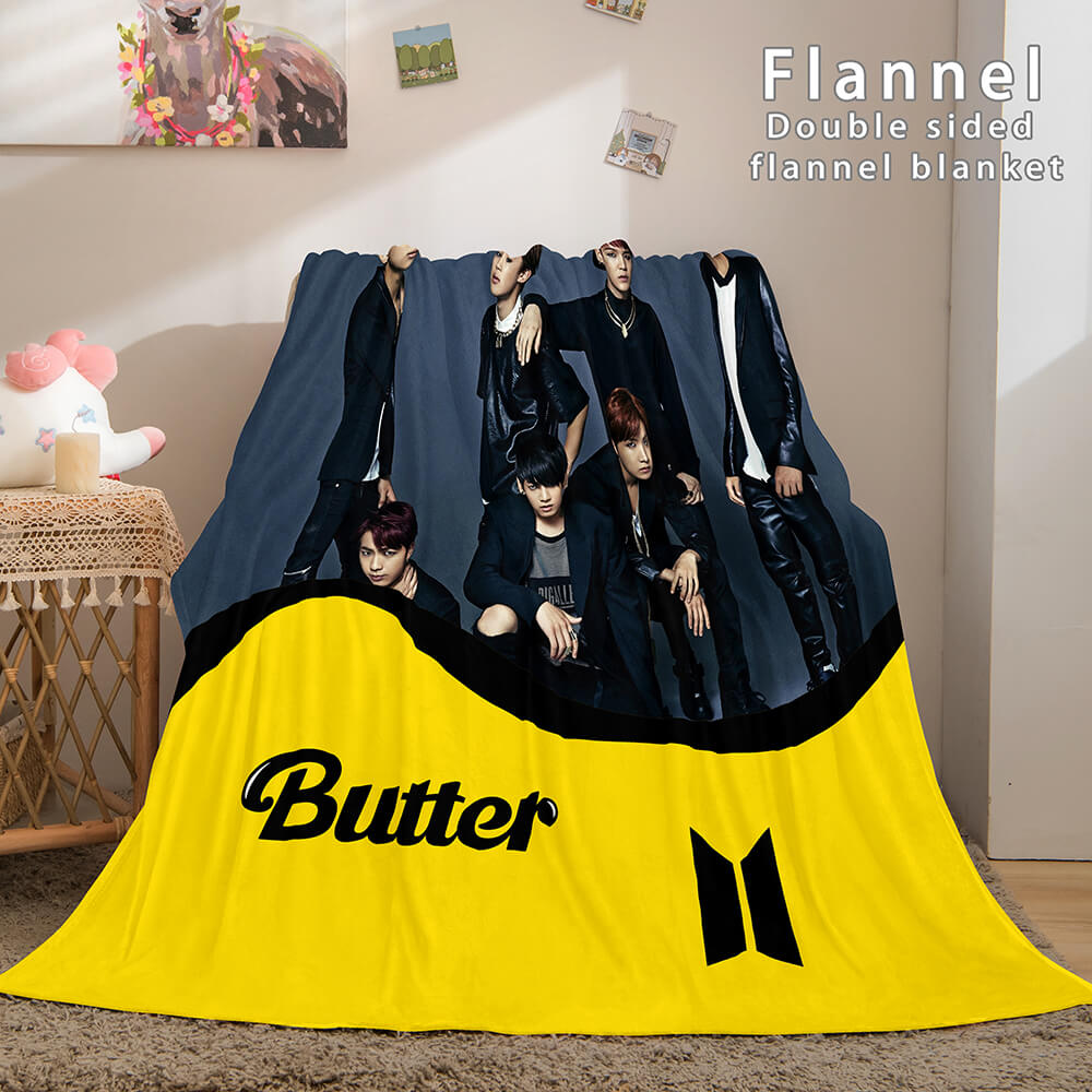BTS Butter Cosplay Flannel Blanket Throw (Online Order Only)