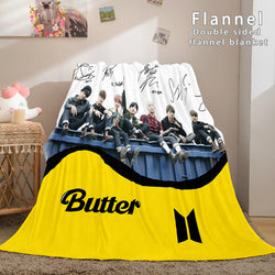 BTS Butter Cosplay Flannel Blanket Throw (Online Order Only)