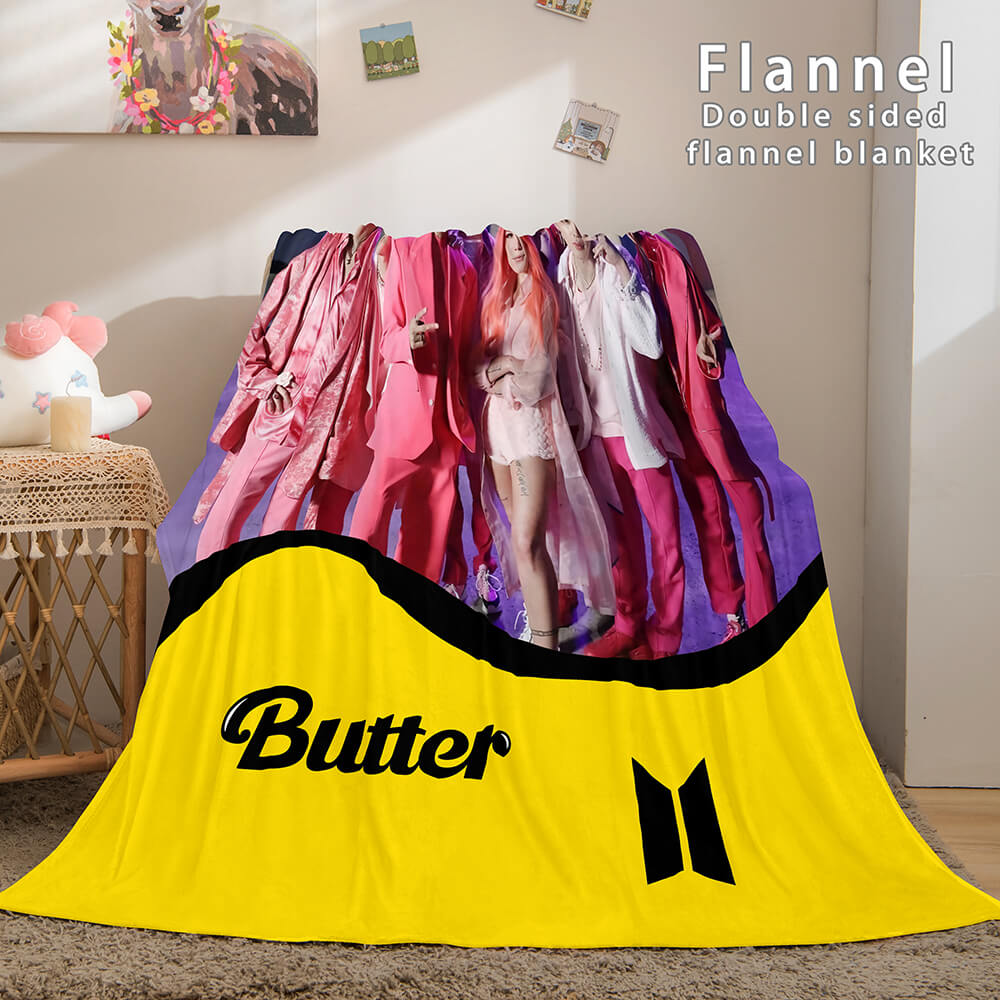 BTS Butter Cosplay Flannel Blanket Throw (Online Order Only)