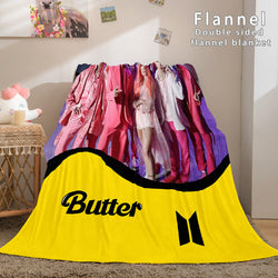 BTS Butter Cosplay Flannel Blanket Throw (Online Order Only)