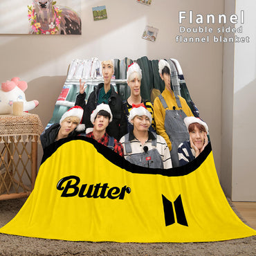 BTS Butter Cosplay Flannel Blanket Throw (Online Order Only)