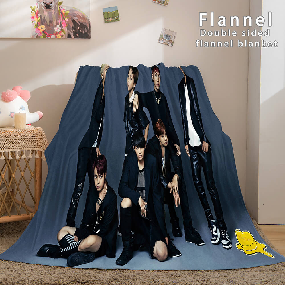 BTS Butter Cosplay Flannel Blanket Throw (Online Order Only)