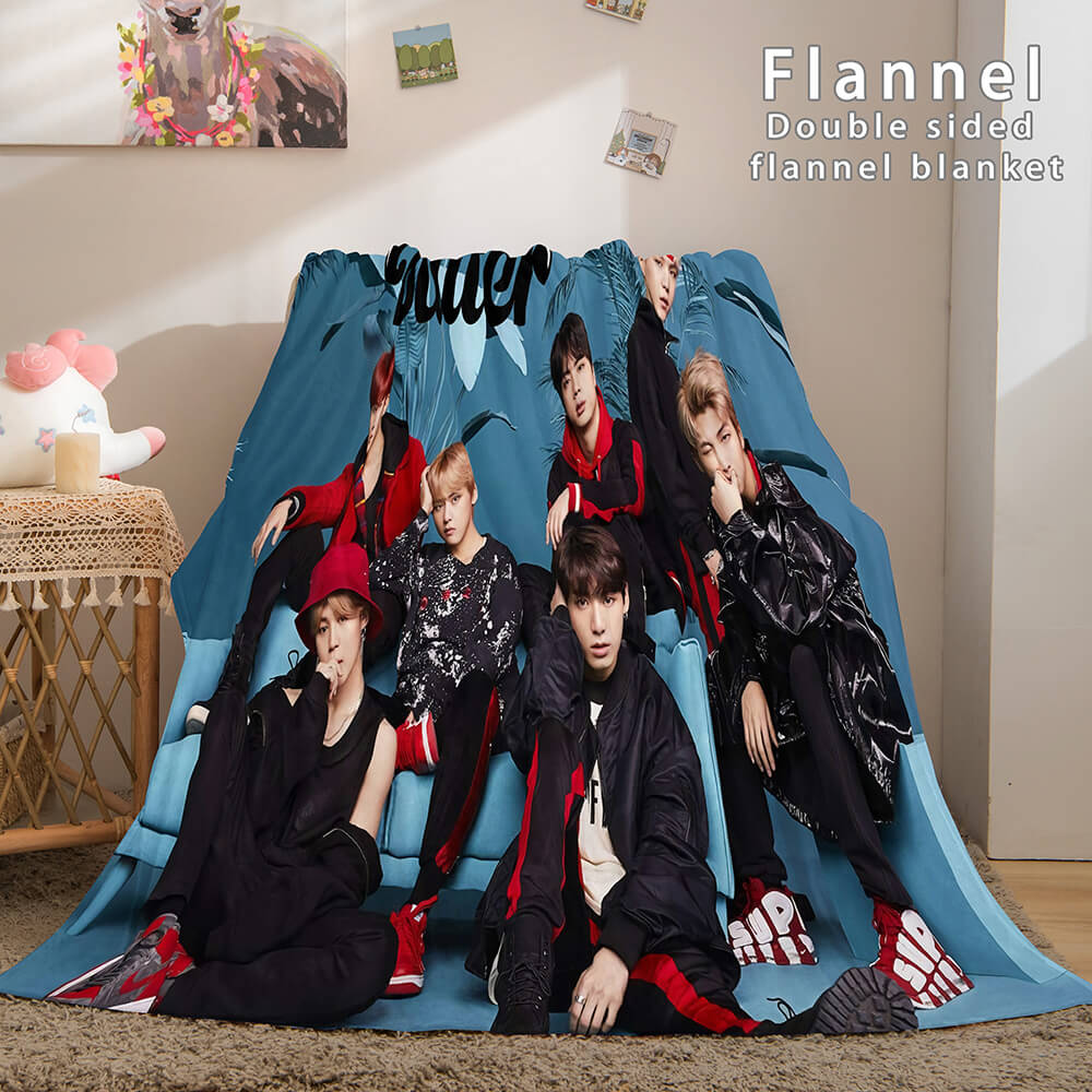 BTS Butter Cosplay Flannel Blanket Throw (Online Order Only)