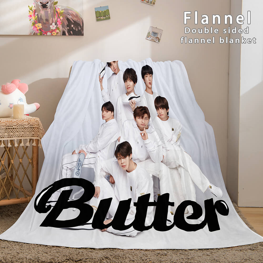 BTS Butter Bangtan Boys Cosplay Flannel Blanket (Online Order Only)