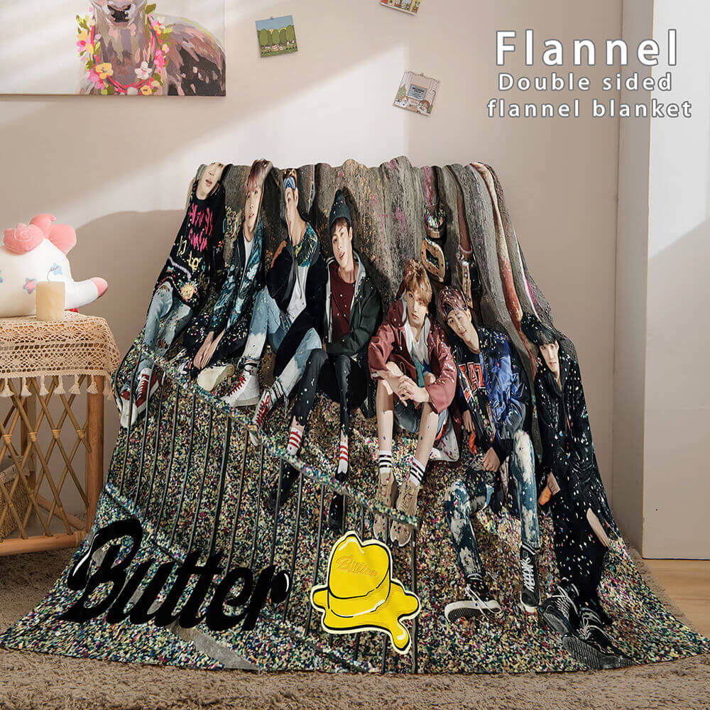 BTS Butter Bangtan Boys Cosplay Flannel Blanket (Online Order Only)