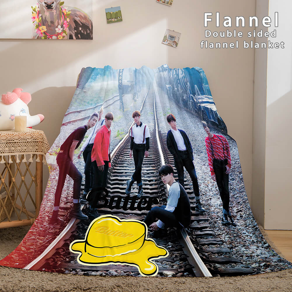 BTS Butter Bangtan Boys Cosplay Flannel Blanket (Online Order Only)