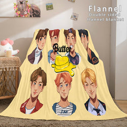 BTS Butter Bangtan Boys Cosplay Flannel Blanket (Online Order Only)