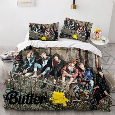 BTS Butter Cosplay Bedding Set Full Quilt Cover Without Filler (Online Order Only)