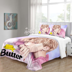 BTS Butter Cosplay Bedding Sets Quilt Covers Without Filler (Online Order Only)