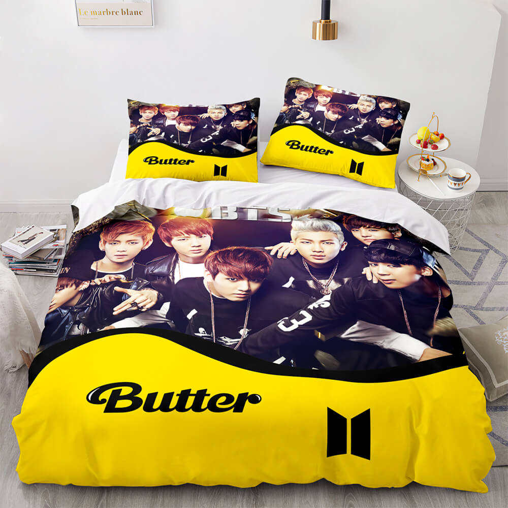 BTS Butter Cosplay Bedding Sets Quilt Covers Without Filler (Online Order Only)