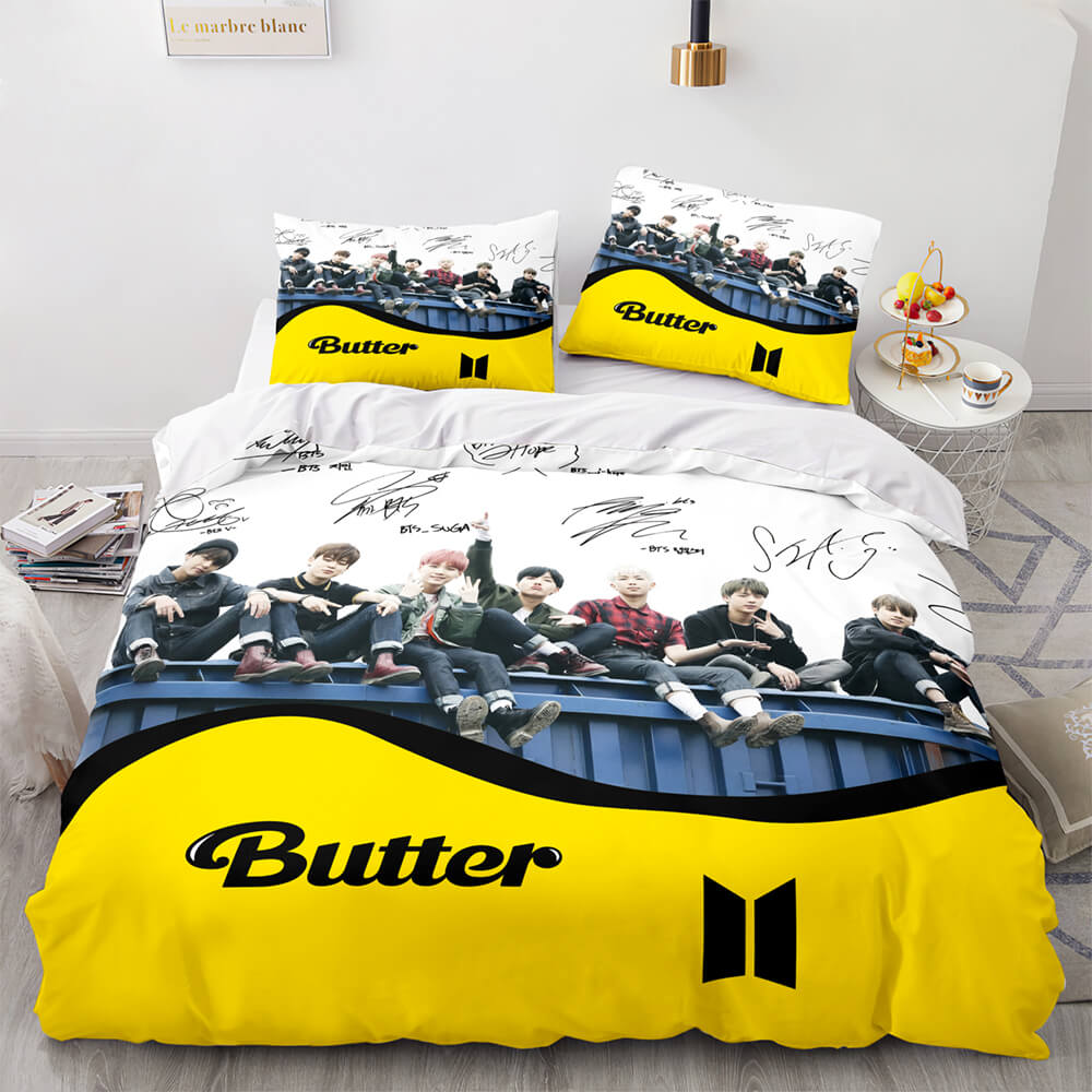 BTS Butter Cosplay Bedding Sets Quilt Covers Without Filler (Online Order Only)
