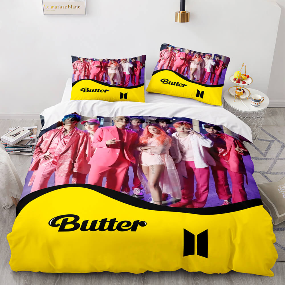 BTS Butter Cosplay Bedding Sets Quilt Covers Without Filler (Online Order Only)