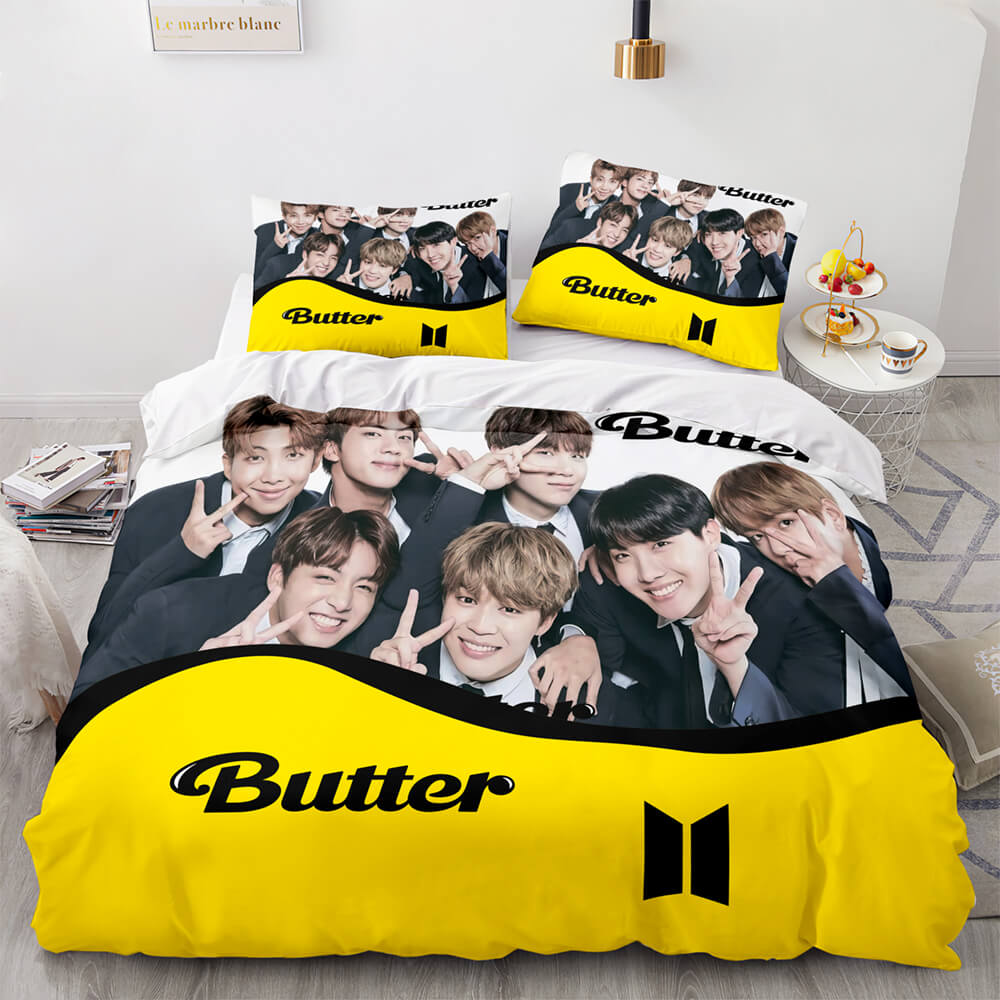 BTS Butter Cosplay Bedding Sets Quilt Covers Without Filler (Online Order Only)