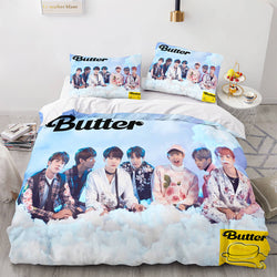 BTS Butter Cosplay Bedding Sets Soft Quilt Covers Without Filler (Online Order Only)
